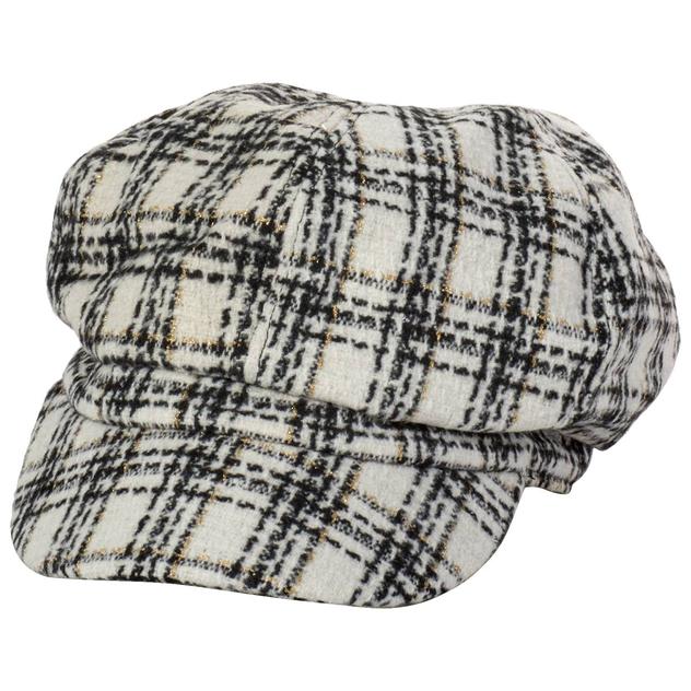 Womens Madd Hatter Plaid Cabbie Hat