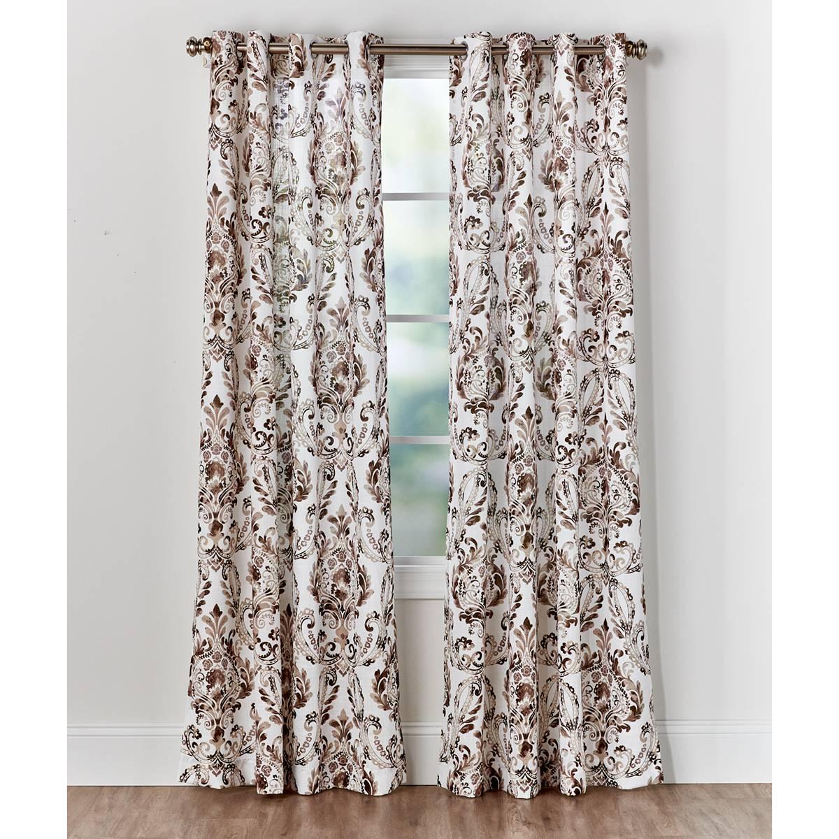 Chateau Printed Textured Curtains