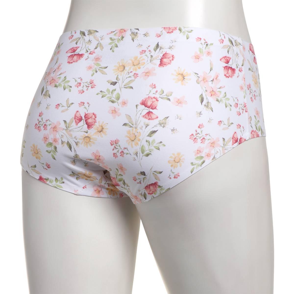 Womens Laura Ashley® Brushed Micro Laser Brief Panties LS4063KT