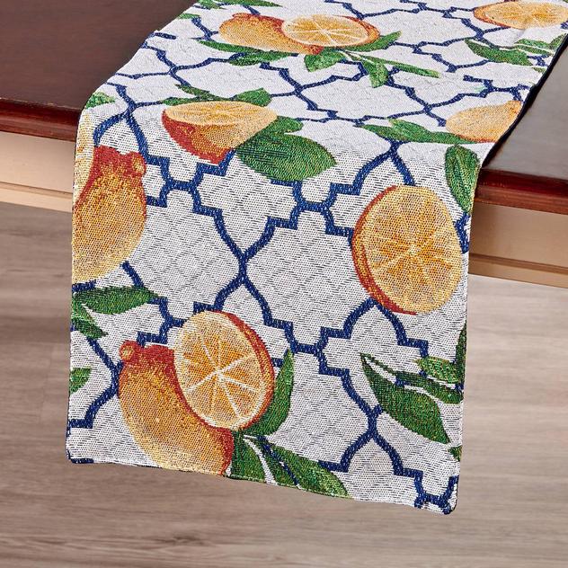 Spring Lemon Tapestry Runner - 14x72