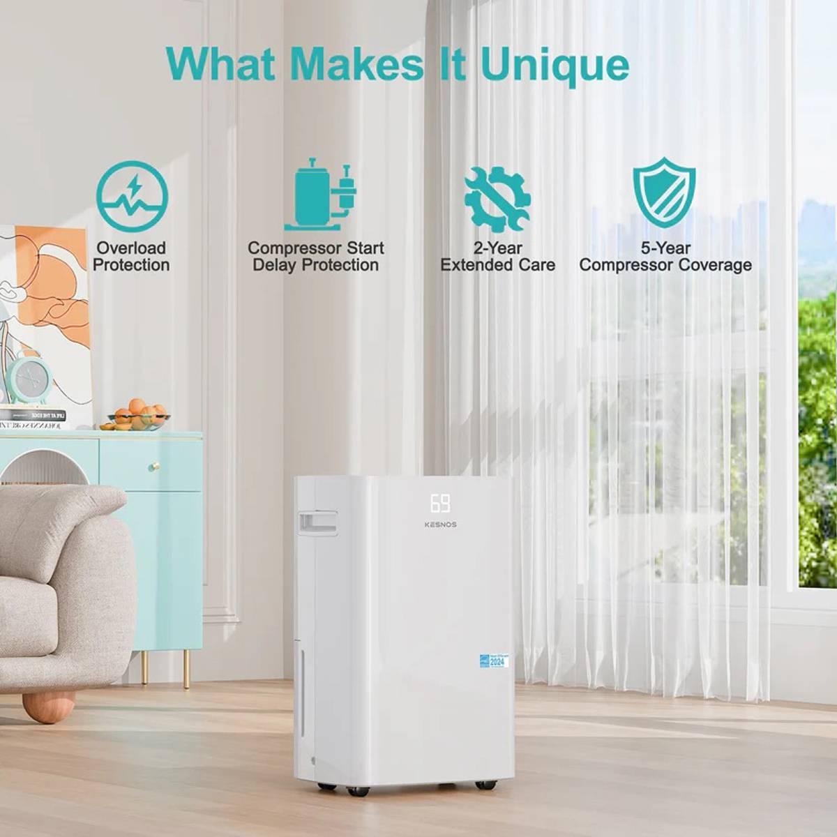 Kesnos 52 Pint Dehumidifier