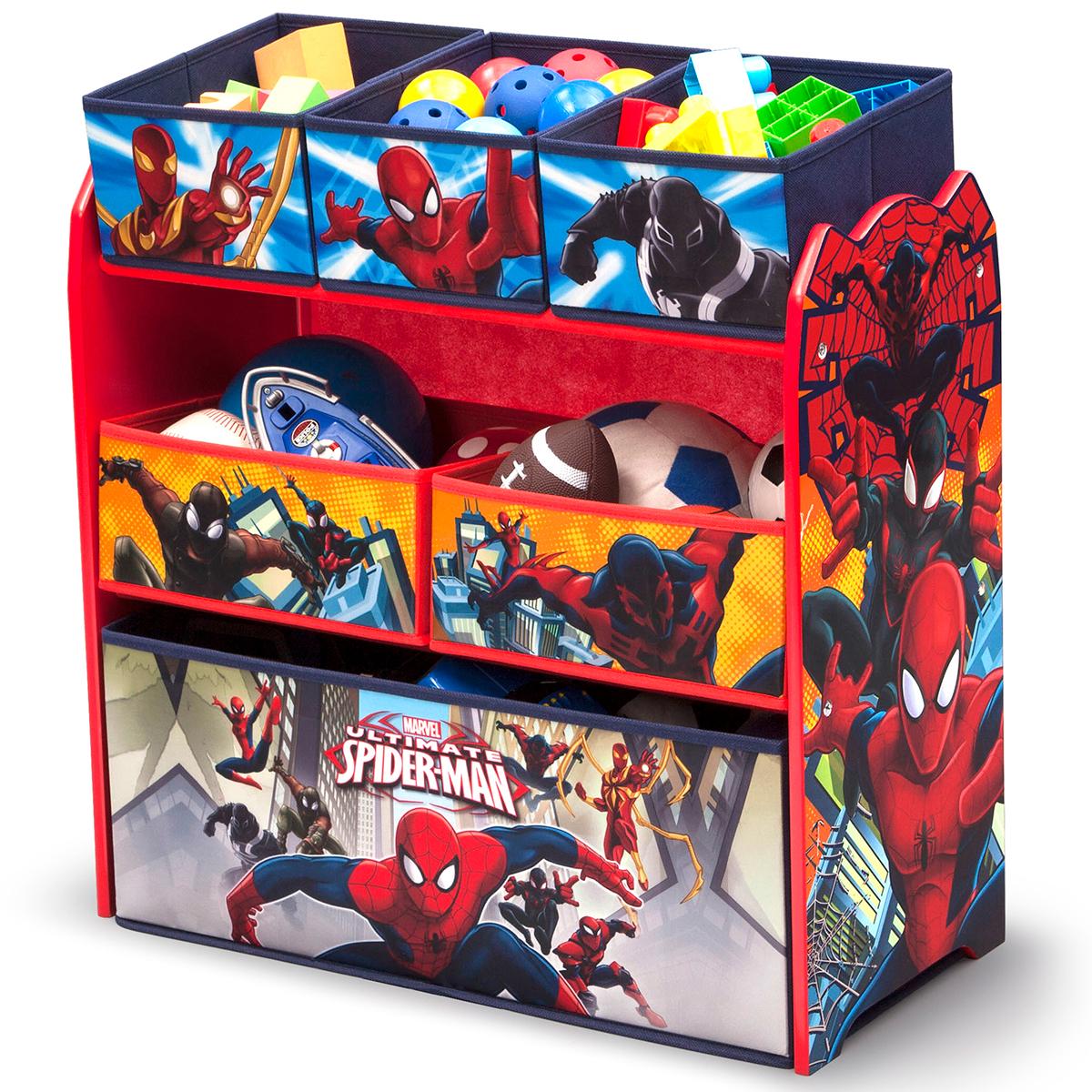 Delta Children Spider-Man Six Bin Toy Storage Organizer