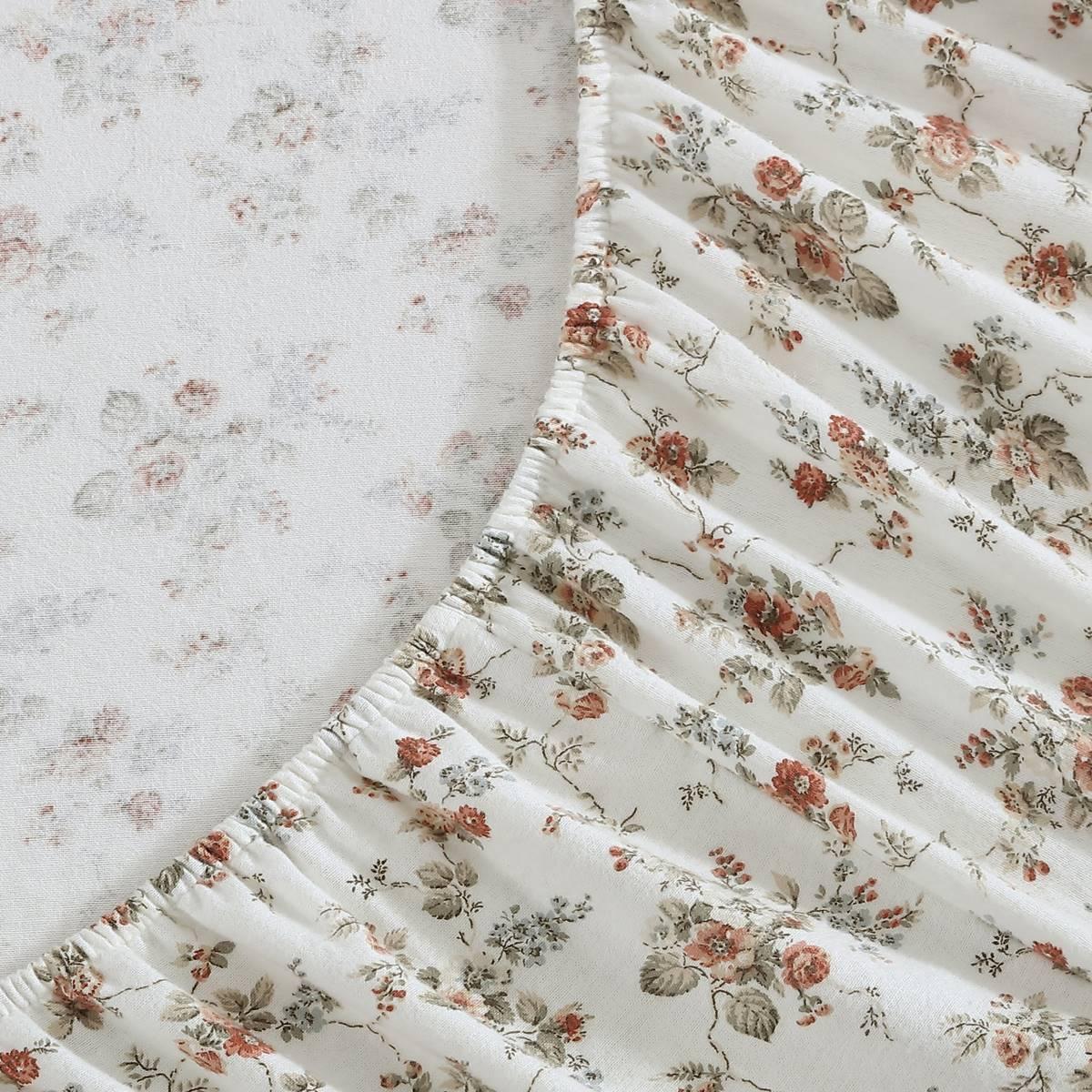 Laura Ashley Le Fleur Cotton Flannel Sheet Set