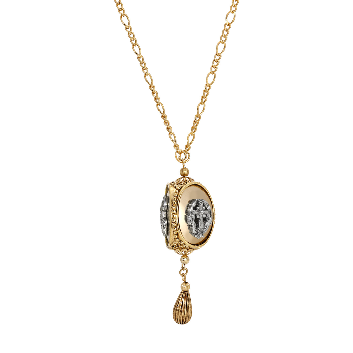 Symbols of Faith 14kt. Gold Dipped Praying Hands Necklace