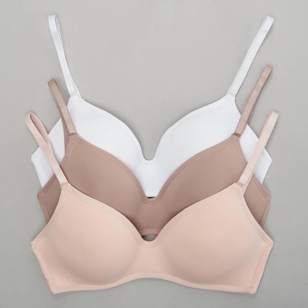 Womens René Rofé® 3pk. Comfort Wire-Free Bras B26009H3-PWBW