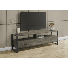 Monarch Specialties 72in. TV Stand with 3 Drawer Storage