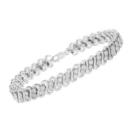 Haus of Brilliance 1/4ctw. Double Row S-Link Bracelet