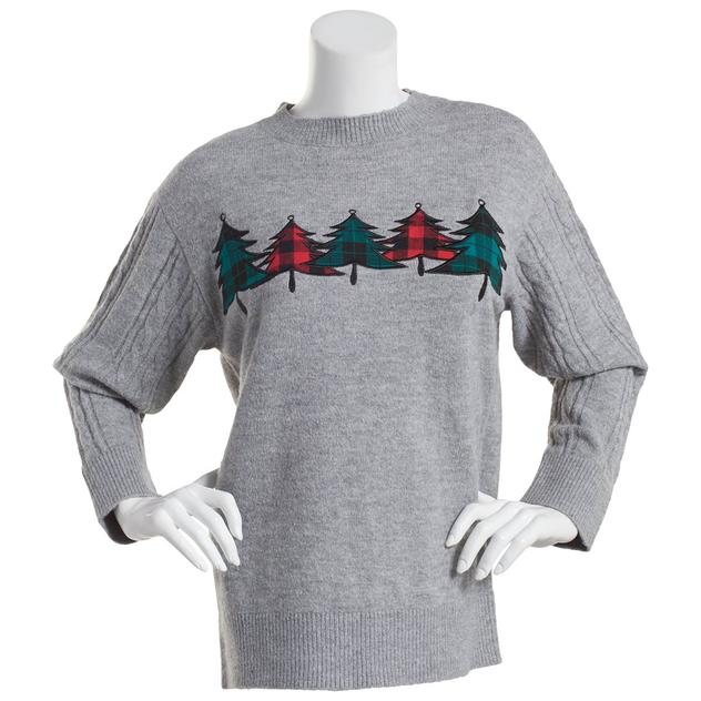 Petite Erika Pull Over Christmas Tree Sweater