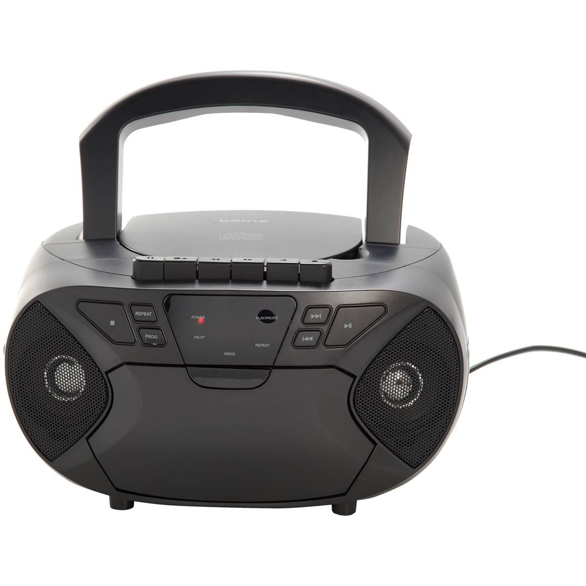 Borne CD & Cassette Boombox with AM/FM & Aux