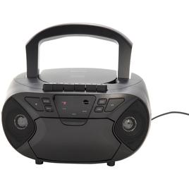 Borne CD & Cassette Boombox with AM/FM & Aux