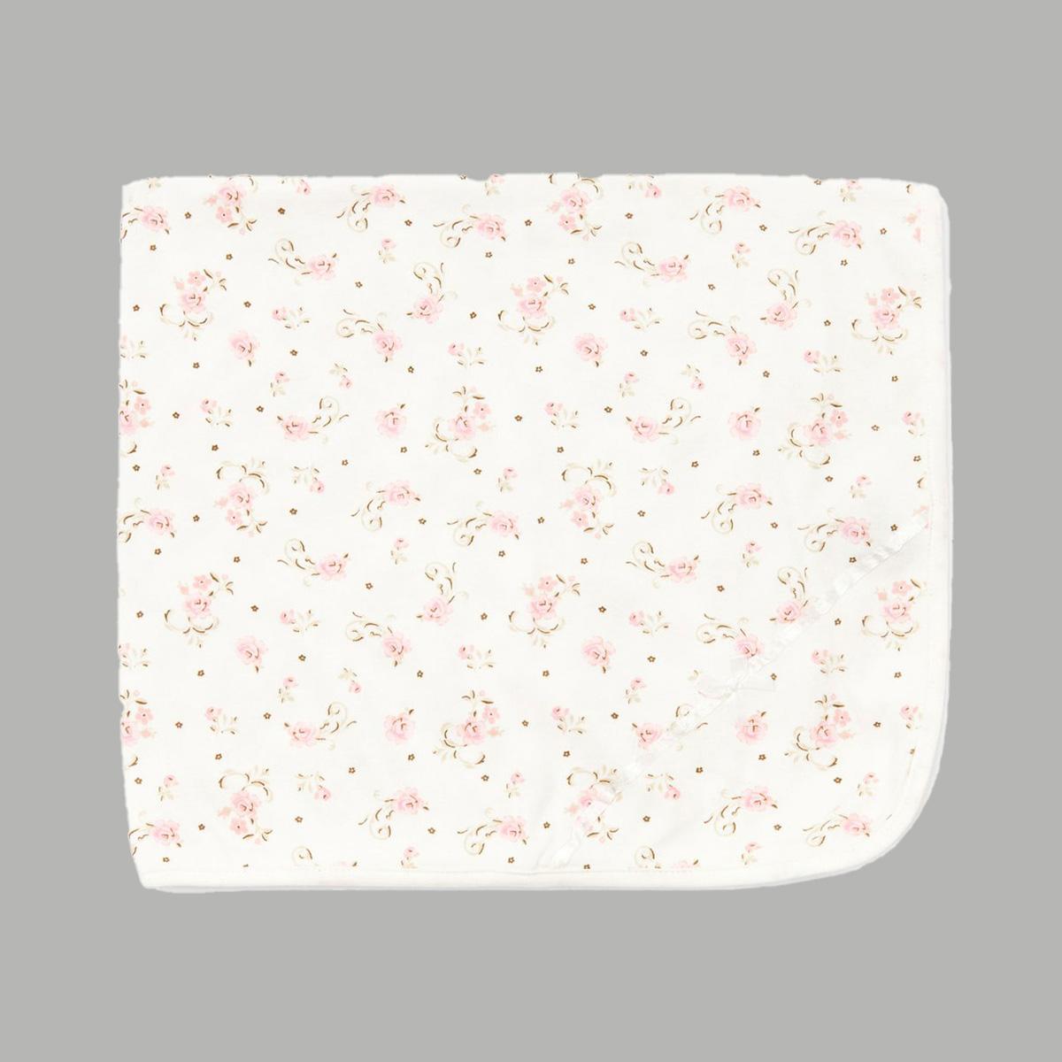 Little Me(R) Floral Scroll Receiving Blanket