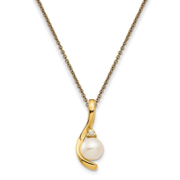 Gemstone Classics™ 14kt. Yellow Gold Cultured Pearl Necklace