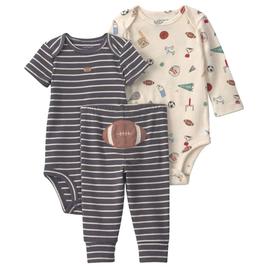 Baby Boy (NB-24M) Carter''s Ib Football Print 3Pc Set