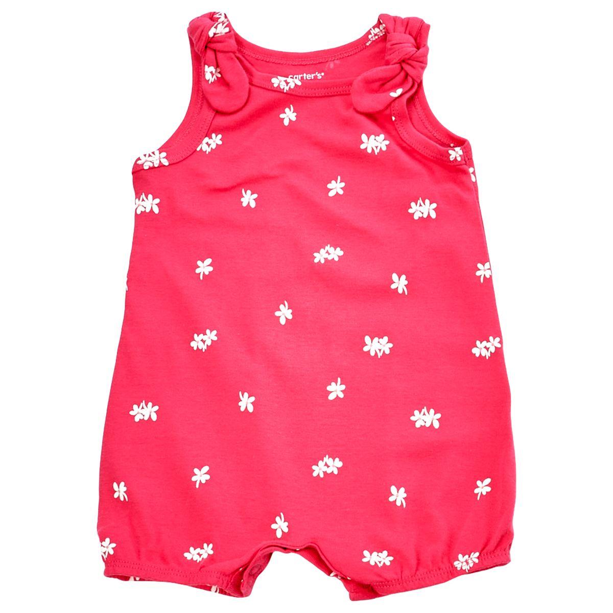 Baby Girl (3-24M) Carter''s Floral Shoulder Tie Romper
