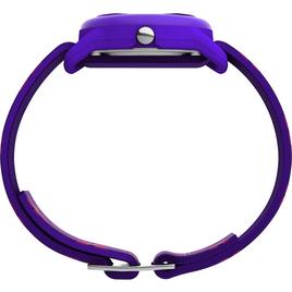 Kids Timex® Purple Floral Elastic Fabric Watch - T89022JT