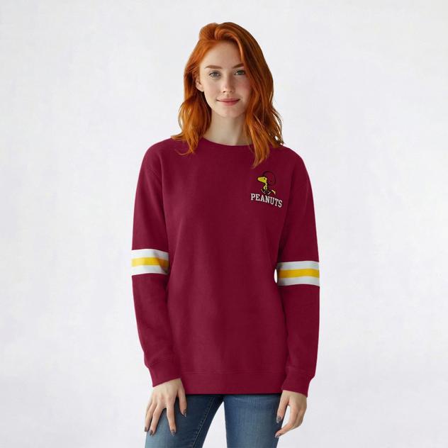 Juniors Freeze Peanuts™ Arm Band Fleece Pullover Sweatshirt