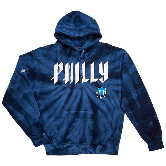 Mens Stitches MLB Phillies City Connect Tie Dye Hoodie