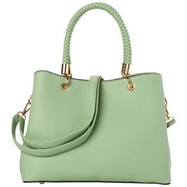 DS Fashion NY Braided Handle Satchel