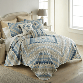 Donna Sharp Blue Diamond Quilt Set
