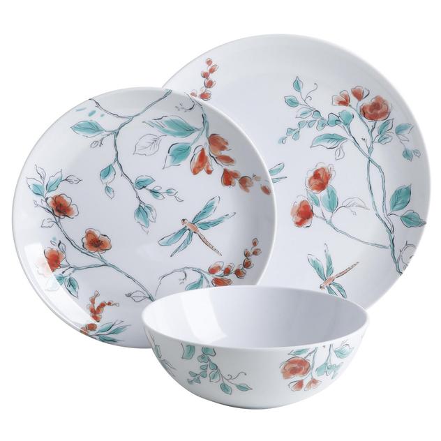 Martha Stewart 12pc. Sugarfield Dragonfly Dinnerware Set