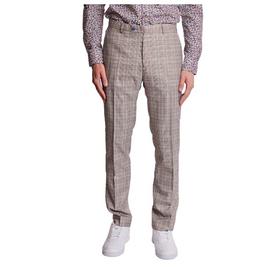 Mens Paisley & Gray Pants - Tan/Pink