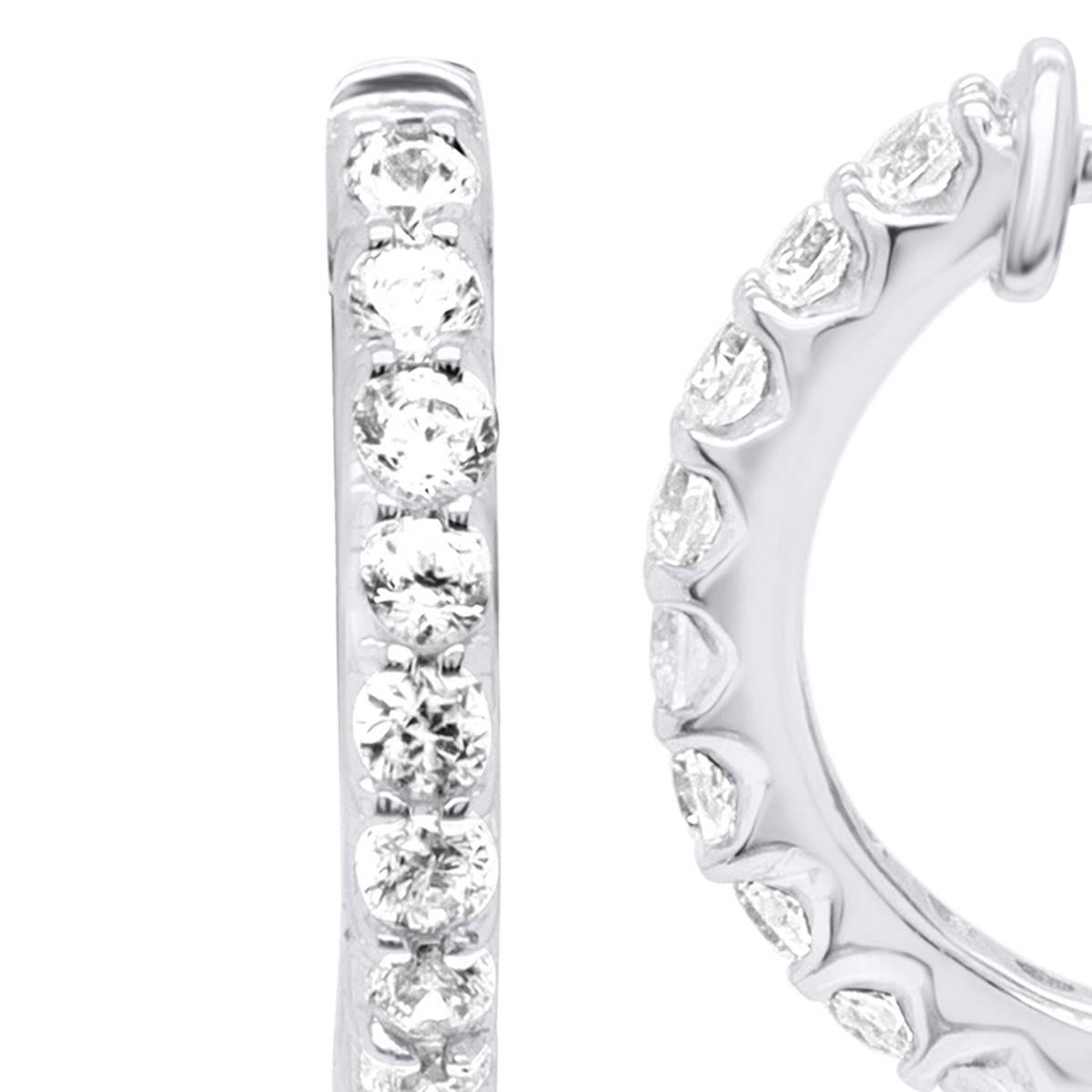 Nova Star® Sterling Silver 1/2ctw. Lab Grown Diamond Earrings