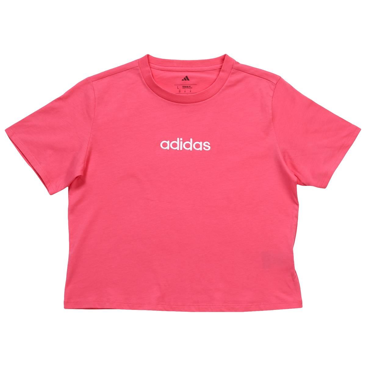 Girls (7-16) adidas(R) Short Sleeve Embroidered Tee
