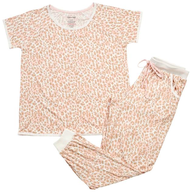 Juniors Pillow Talk Short Sleeve Animal Jogger Pajama Set