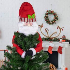 Northlight Seasonal 27in. Plush Santa Christmas Tree Topper