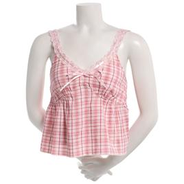 Juniors Madden Girl Plaid Lace Trim Triangle Camisole