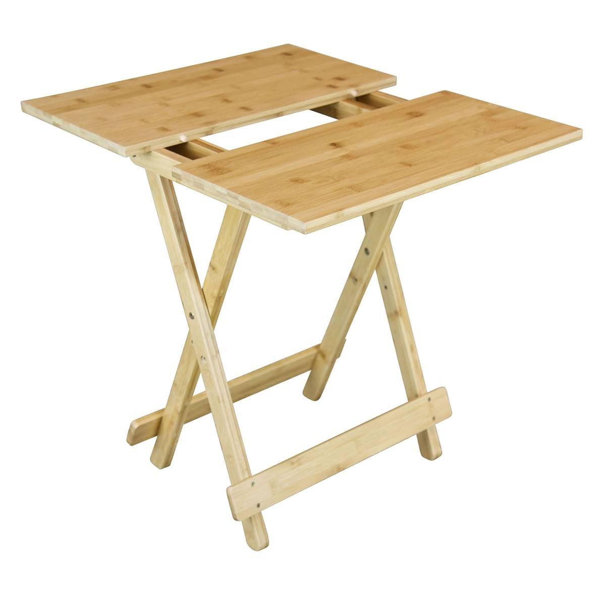 eccostyle™ Solid Bamboo Folding Side Table
