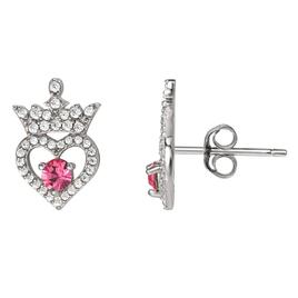 Disney Princess Sterling Silver Cubic Zirconia Stud Earrings