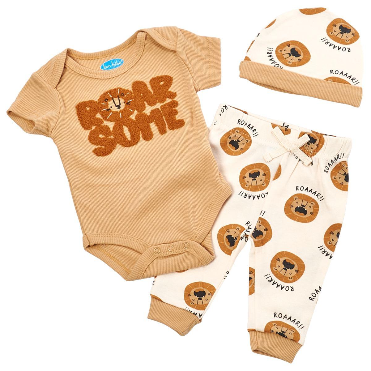 Baby Boy (NB-9M) Rene Rofe(R) 3pc. Lion Pants Set