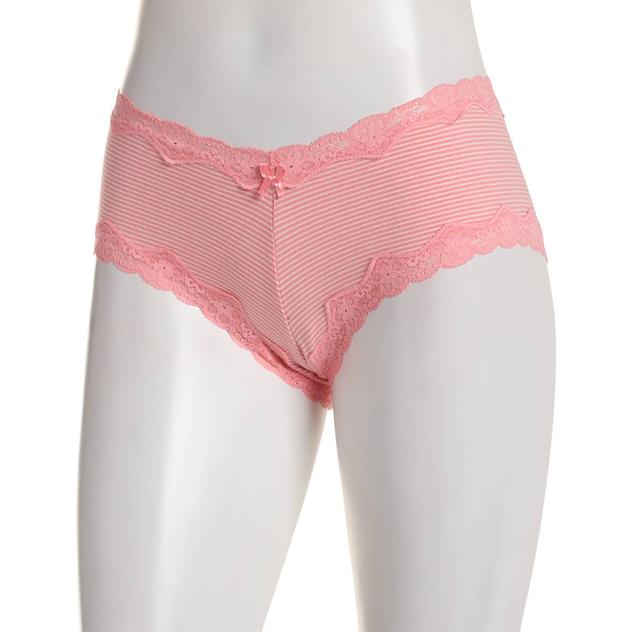Womens St. Eve Stripe Hipster Panties w/Lace 5164054