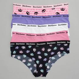 Juniors Juicy Couture 5pk. Micro Hipster Panties JC7242-5PKCM