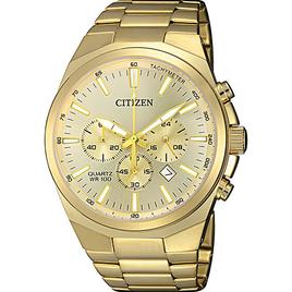 Mens Citizen(R) Quartz Chronograph Gold Watch - AN8172-53P