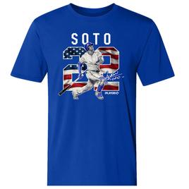 Mens New York Baseball Juan Soto American Flag 22 Tee