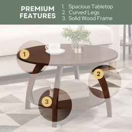 Convenience Concepts Aldrin Coffee Table with Shelf