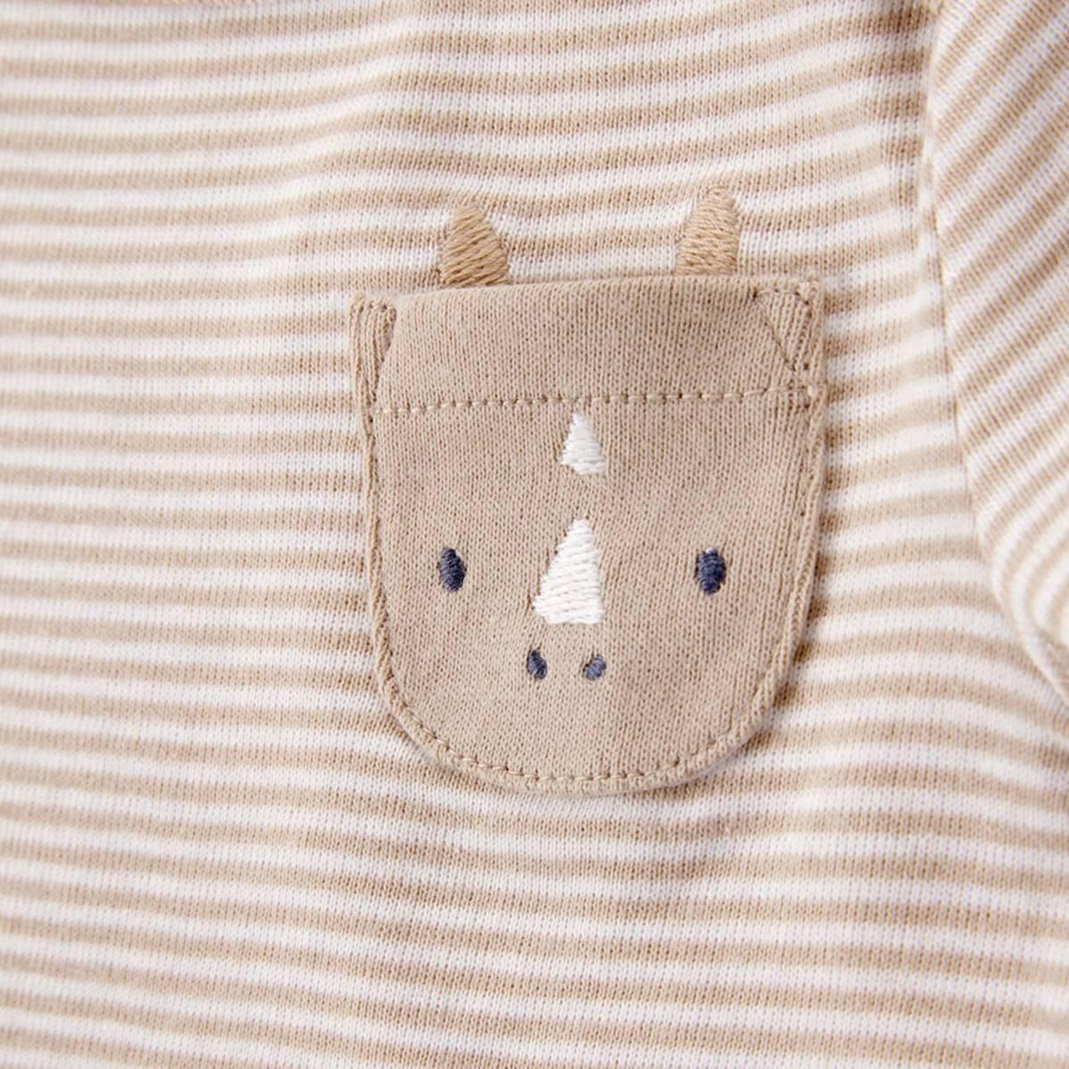 Baby Unisex (NB-24M) Carter’s® 5pk. Safari Pocket Bodysuits-Tan