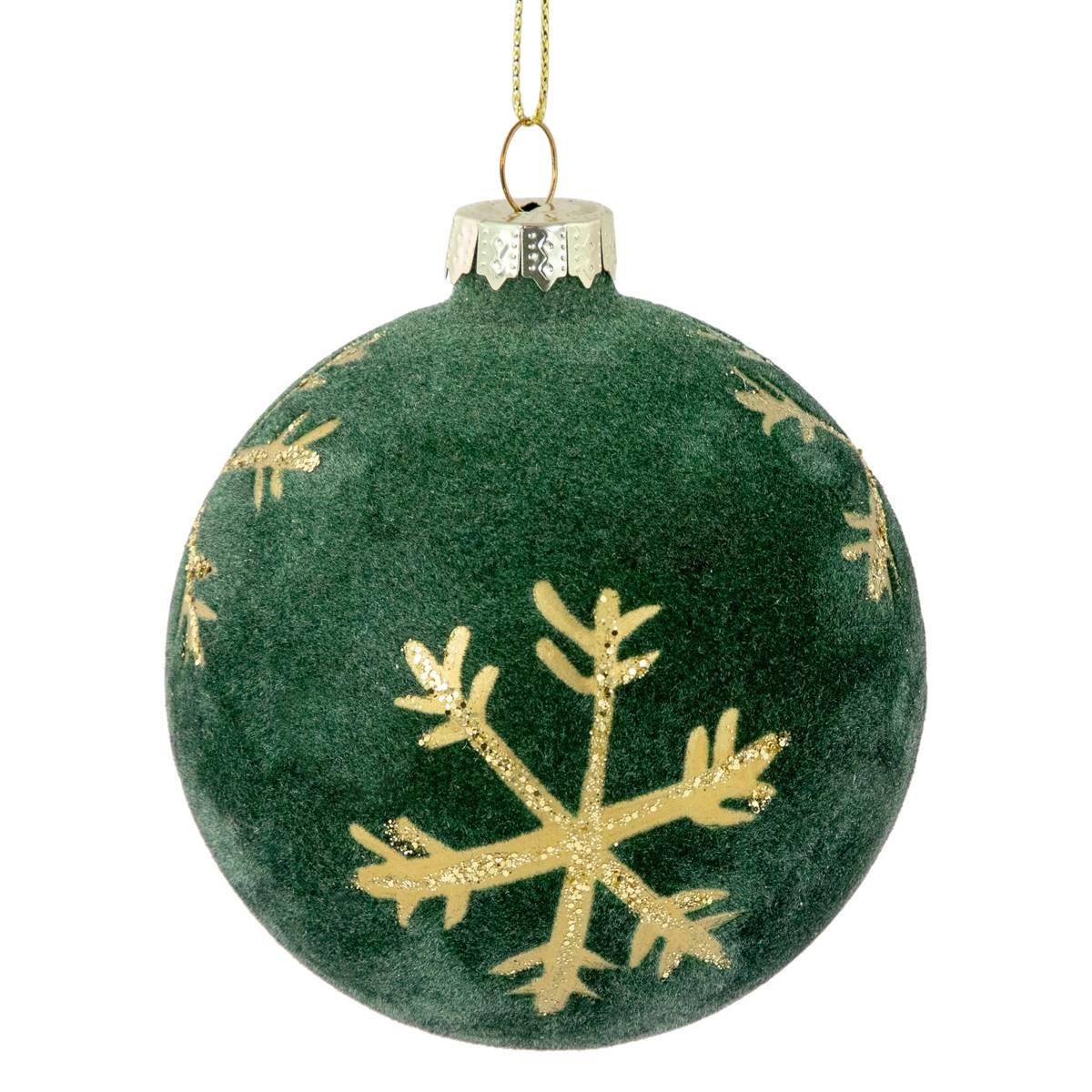 Northlight Seasonal 3in. Velvet Christmas Ornaments - Set of 4