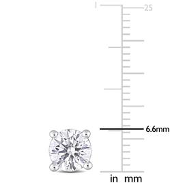 Sterling Silver 2ctw. Dew Moissanite Stud Earrings