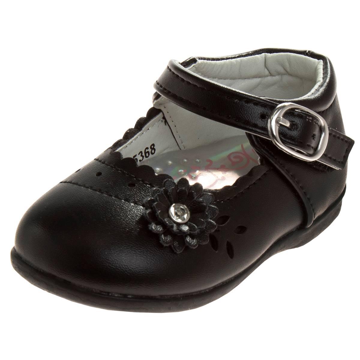 Big Girls Josmo Mary Jane Flower Detail Flats