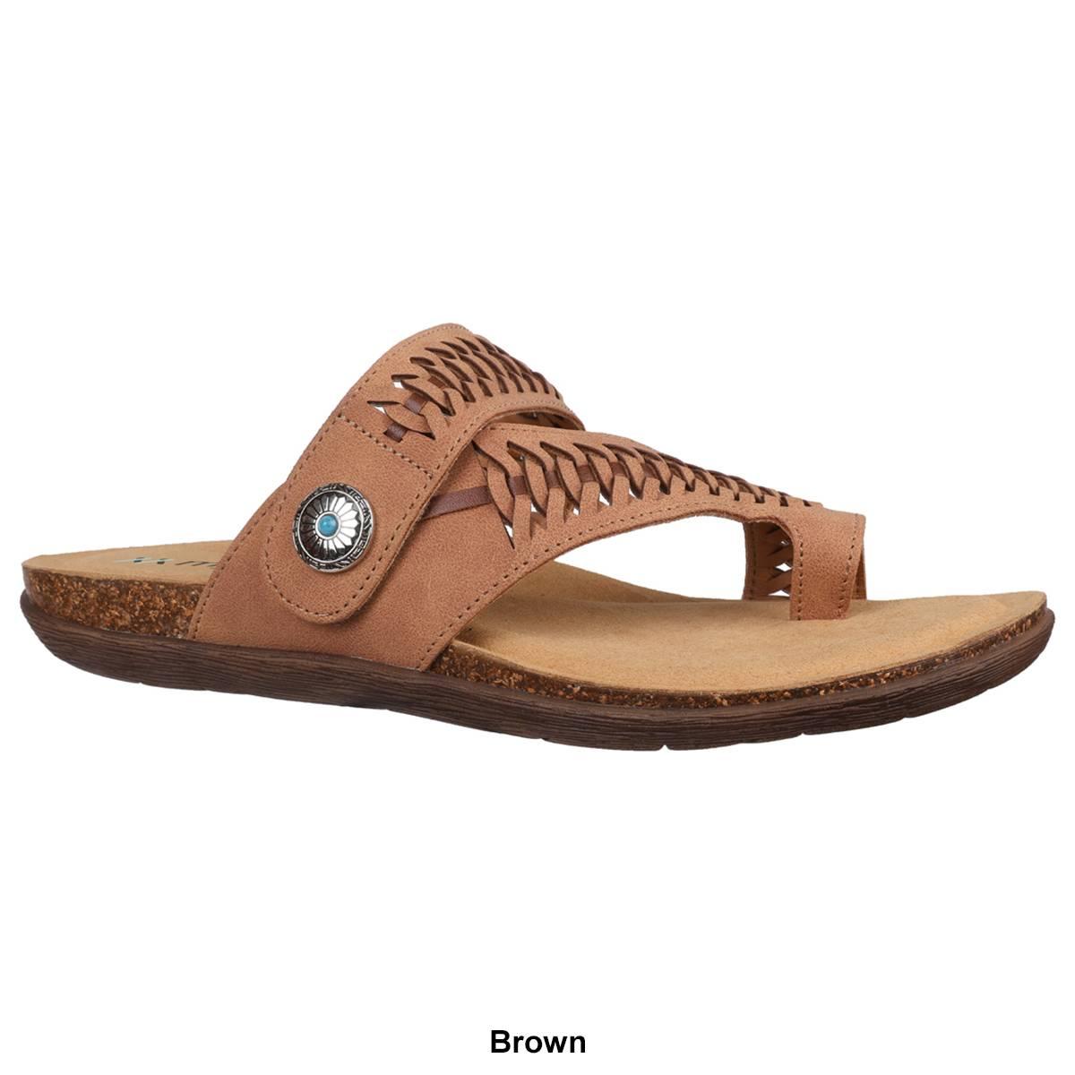 Womens LAMO Mykros Scarlett Toe Ring Sandals