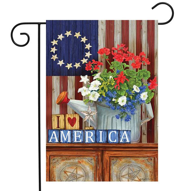 Briarwood Lane Americana Patriotic Garden Flag Garden Flag