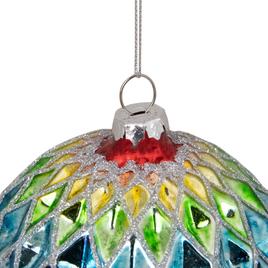 Northlight Seasonal 3.75in. Harlequin Glass Christmas Ornament