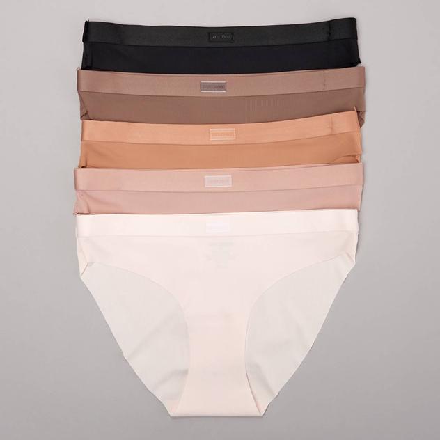Womens Steve Madden 5pk. Laser Ribbed Bikini Panties SM32975BV