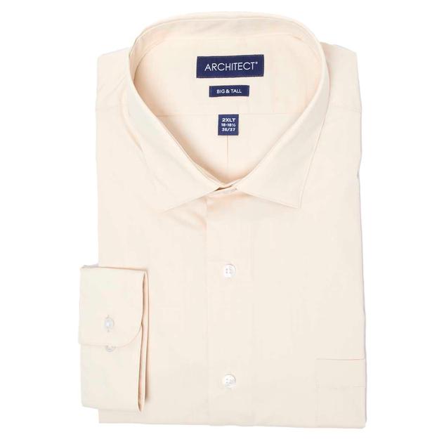 Mens Big &Tall Architect® Tall Fit Dress Shirt - Sand