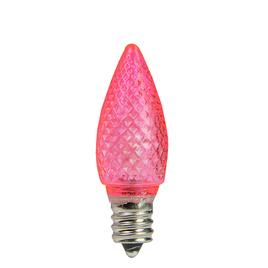 Northlight 25pk. Faceted LED C7 Pink Christmas Replacement Bulbs