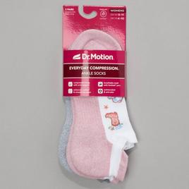 Womens Dr. Motion 2pk. Cowgirl Low Cut Compression Socks