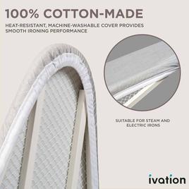 Ivation Wall Mounted Left Side Door Ironing Board w/ Mirror